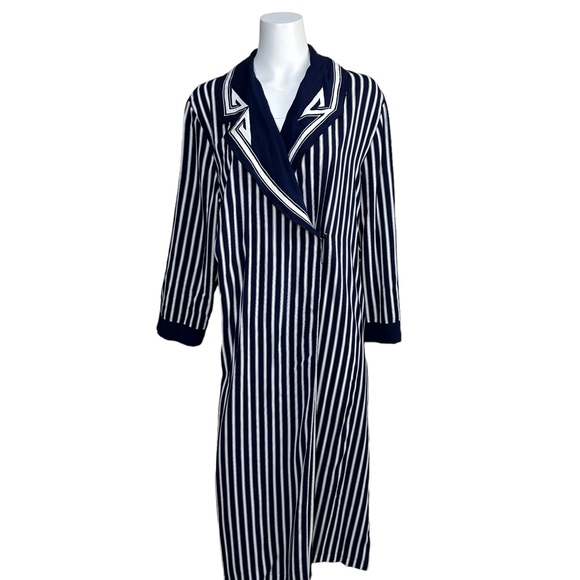 Victoria's Secret Other - Vintage 80’s VS Victoria’s Secrets Striped Long Robe P/S